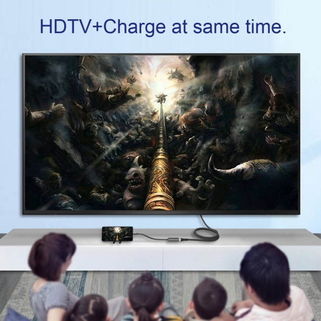 Chenyang USB-C Type C to HDMI Converter HDTV Adapter 4K 60hz 1080p with Female PD Power Port