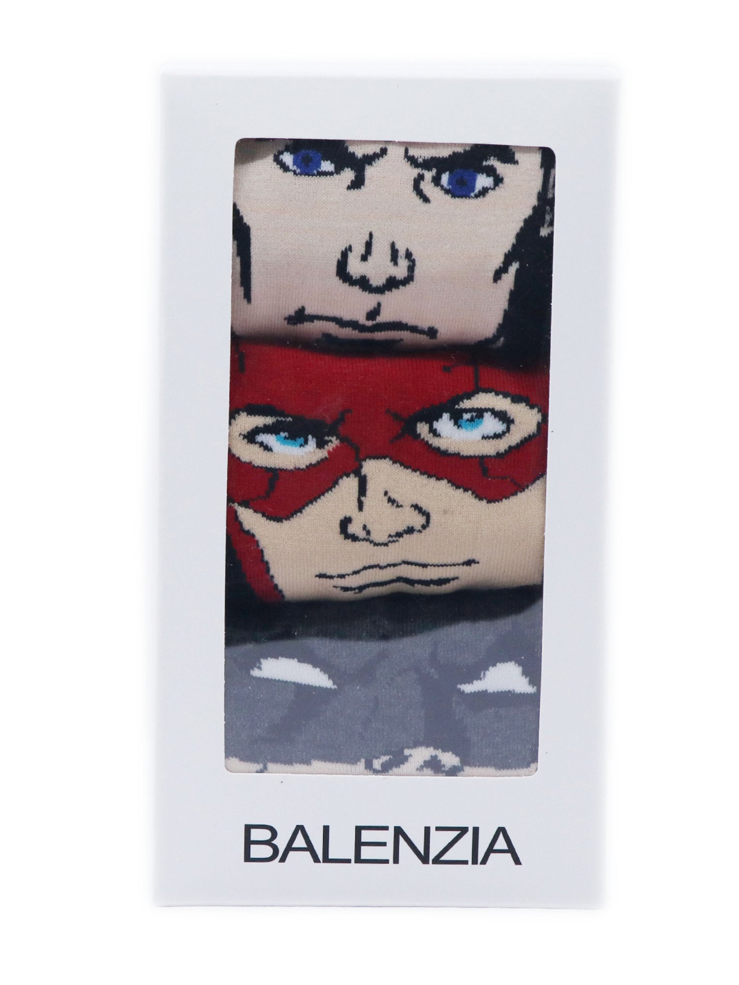 Balenzia Multicolor Free Size Printed Socks - Pack of 3