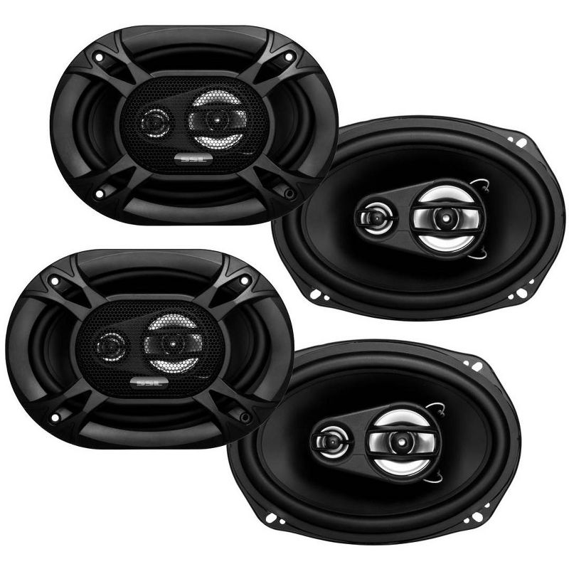 Soundstorm SSL 6x9" 3-Way 300W Car Audio Stereo Coaxial Speaker Set, 4pk | EX369