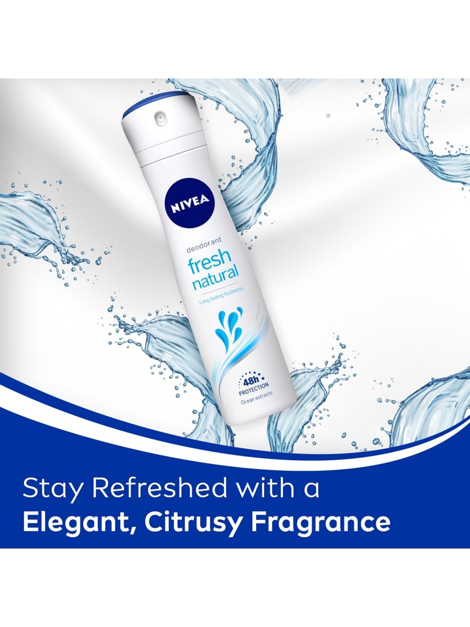 Nivea Long Lasting Freshness & 48h Protection Deodorant for Women - 150 ml