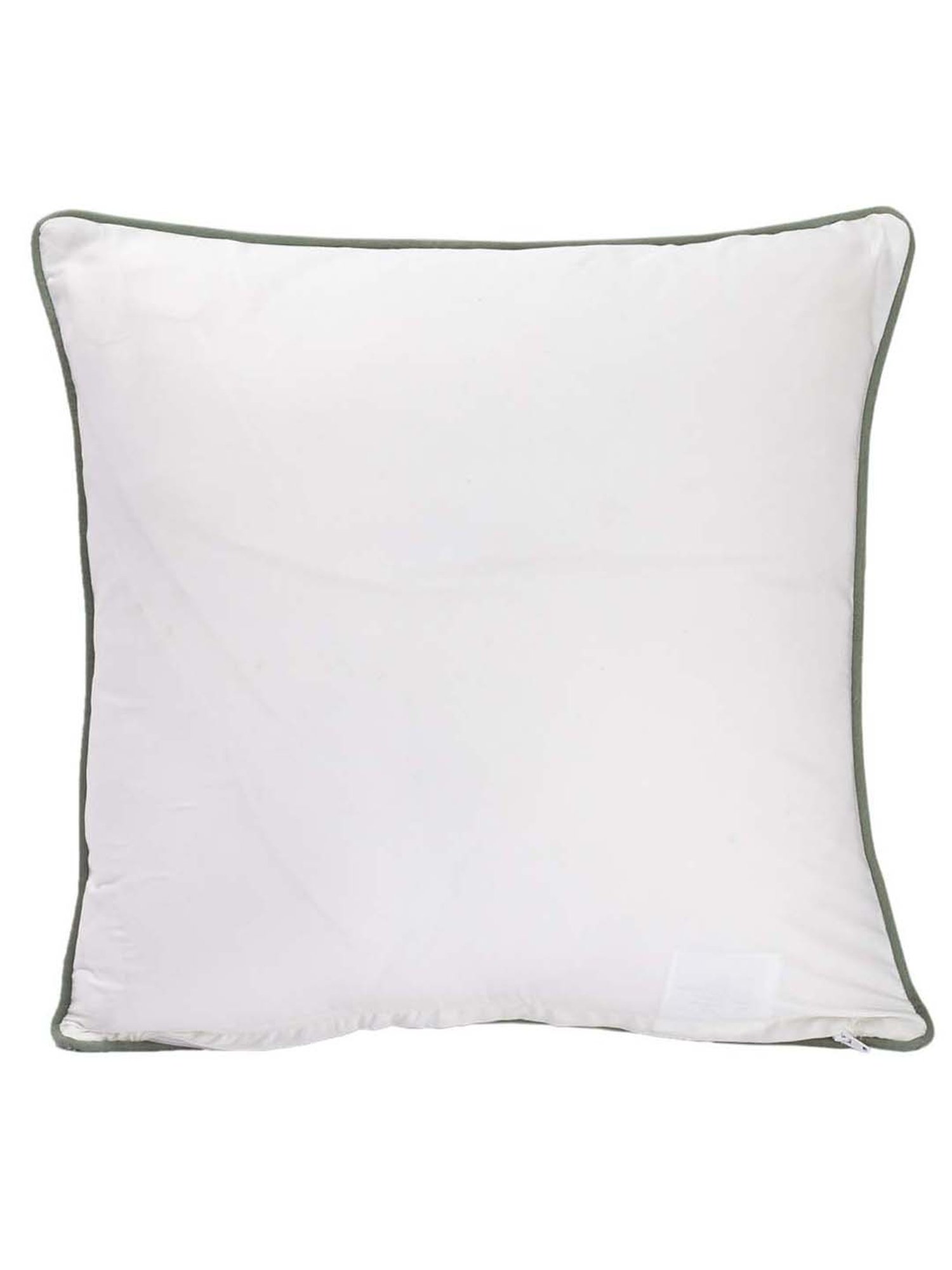 Maspar Green 100% Cotton Large Cushion Cover - Set of 1