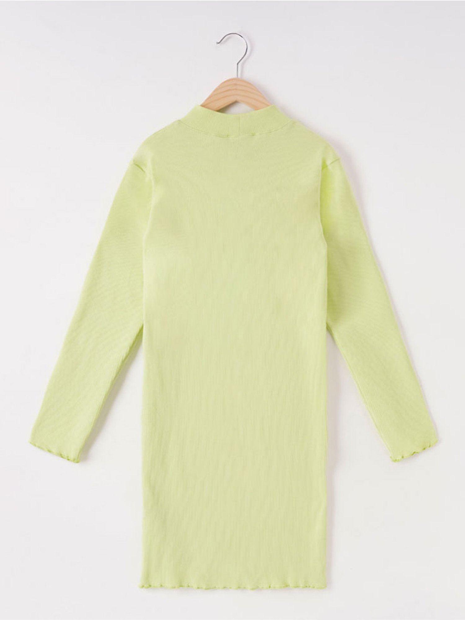 Edheads Kids Green Cotton Straight Fit Full Sleeves Dress