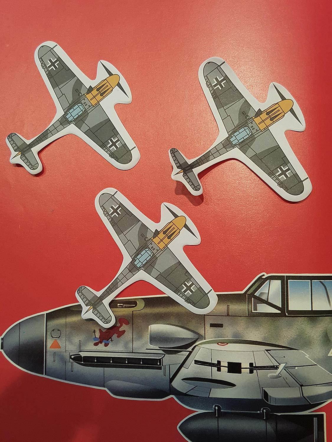 Messerschmitt Bf 109 Plane 2 Pack Page Flags Sticky Note 100 Sheets Airplane Model