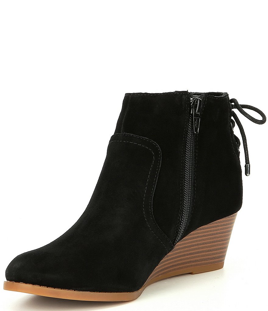 GB Girls' Zadie-Girl Lace Back Wedge Booties (Youth)