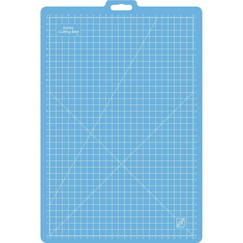 June Tailor Gridded Rotary Mat W/Handle 26"X39" -W/23"X35" Grid