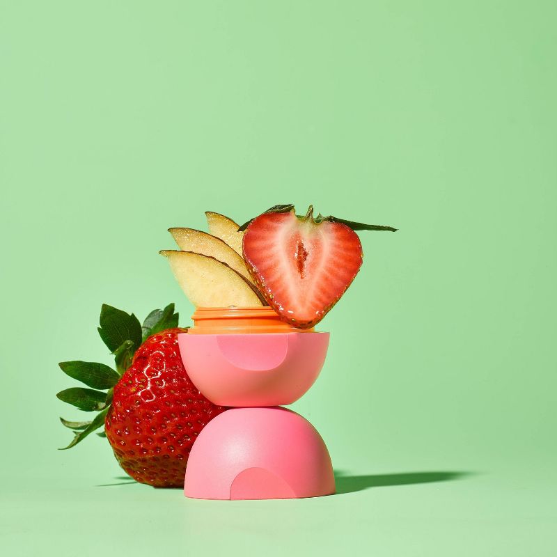 eos Super Soft Shea Lip Balm Sphere - Strawberry Peach - 0.25oz