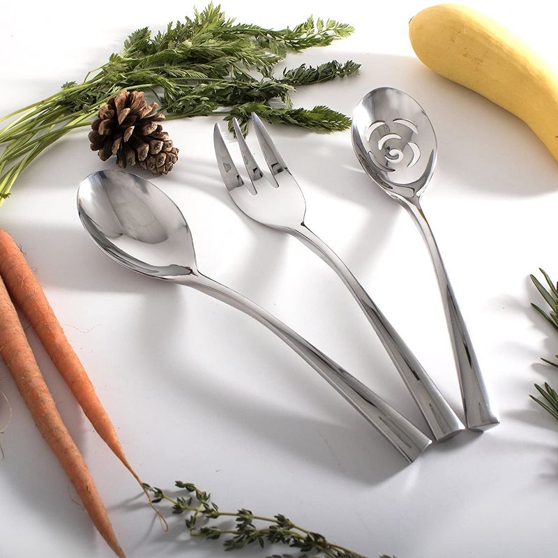 Lipper Bamboo Salad Hands With Knob Handles