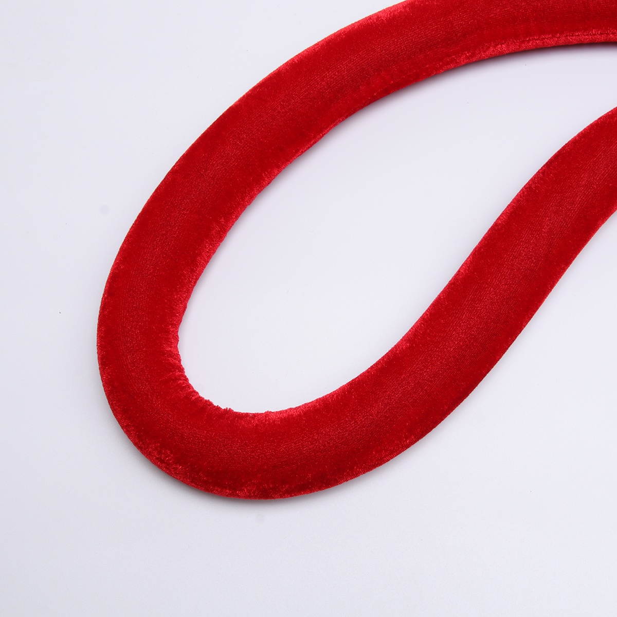 2pcs 1.5m Queuing Rope Barrier Rope Crowd Control Lint Rope with Hooks (Red)