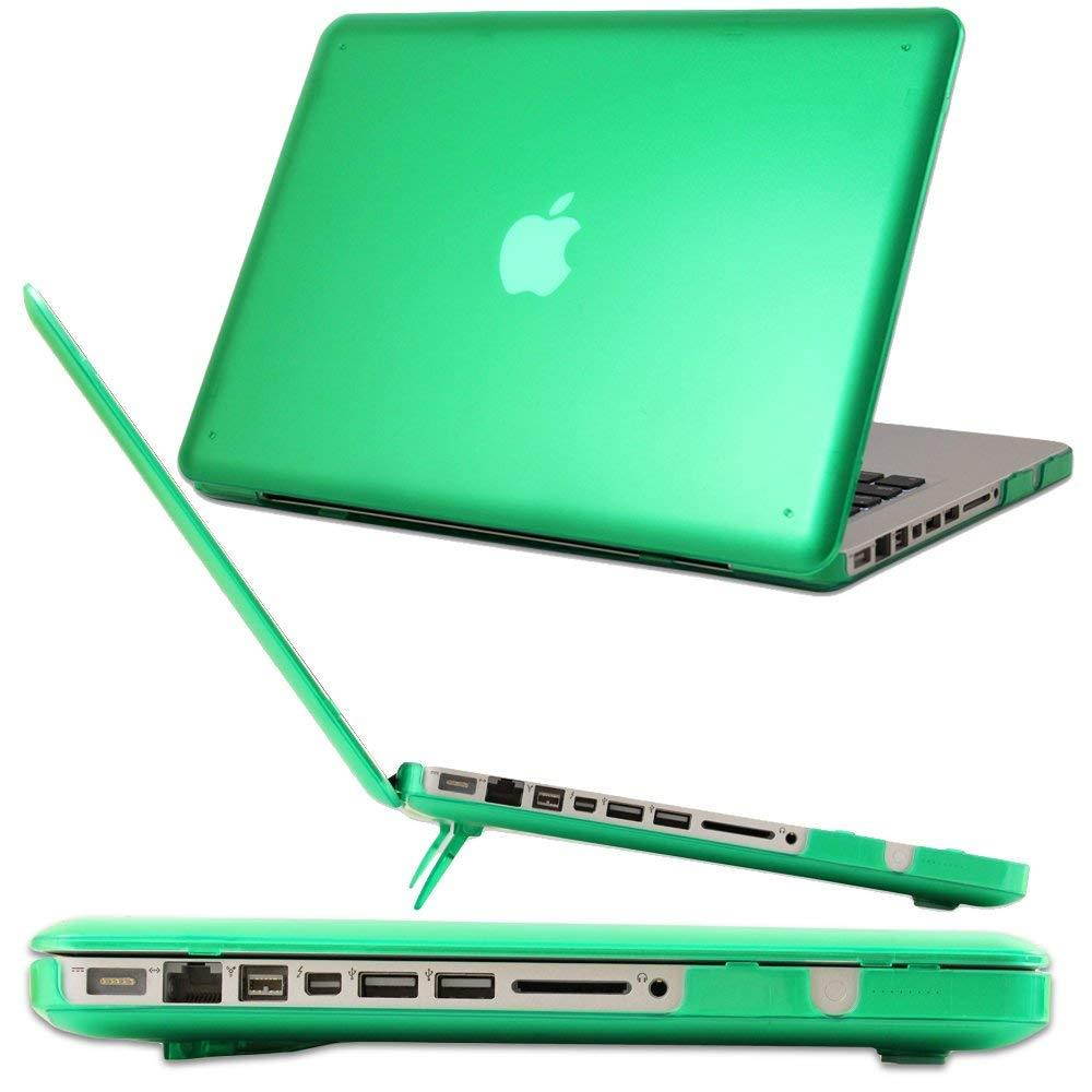 iPearl mCover Hard Shell Case with Free Keyboard Cover for Model A1278 13-inch Regular Display Aluminum Unibody MacBook Pro - (13.3-inch Diagonal Screen, Green Keyboard)