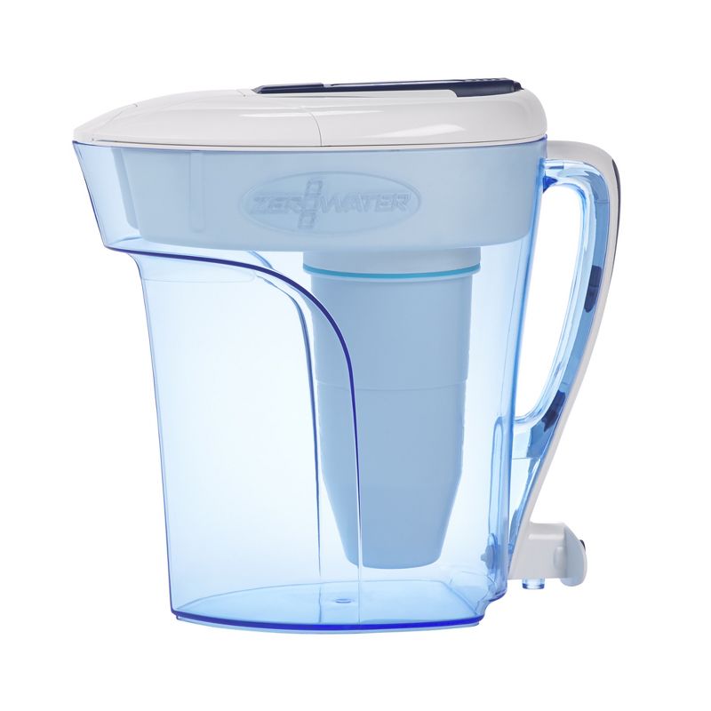 ZeroWater 12 Cup Water Pitcher with Ready-Pour + Free Water Quality Meter