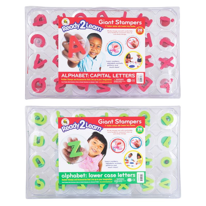 Ready 2 Learn Giant Stampers - Alphabet - Uppercase & Lowercase - Set of 56