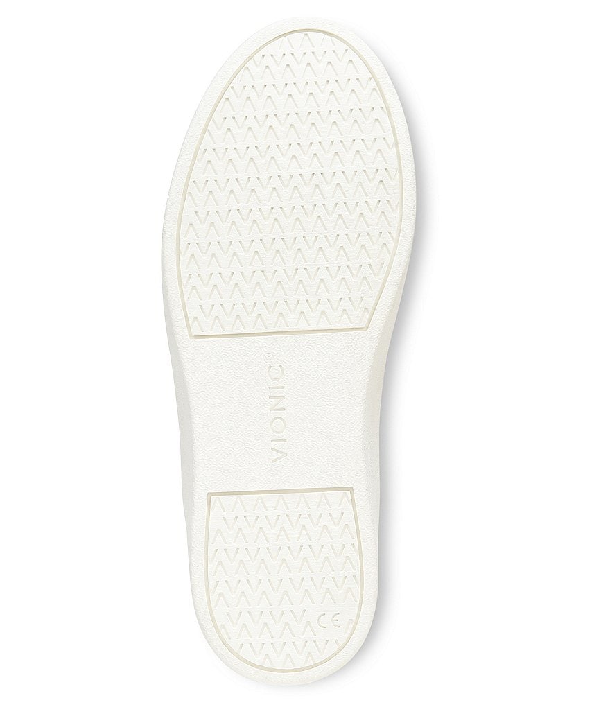 Vionic Winny Leather Jute Detail Lace-Up Sneakers