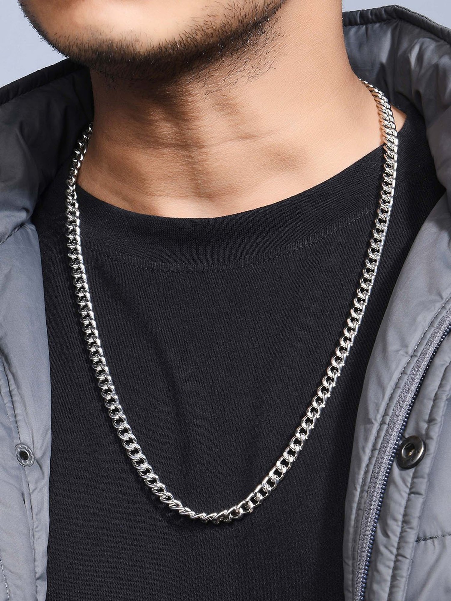 The Bro Code Silver-Plated Linked Necklace for Men