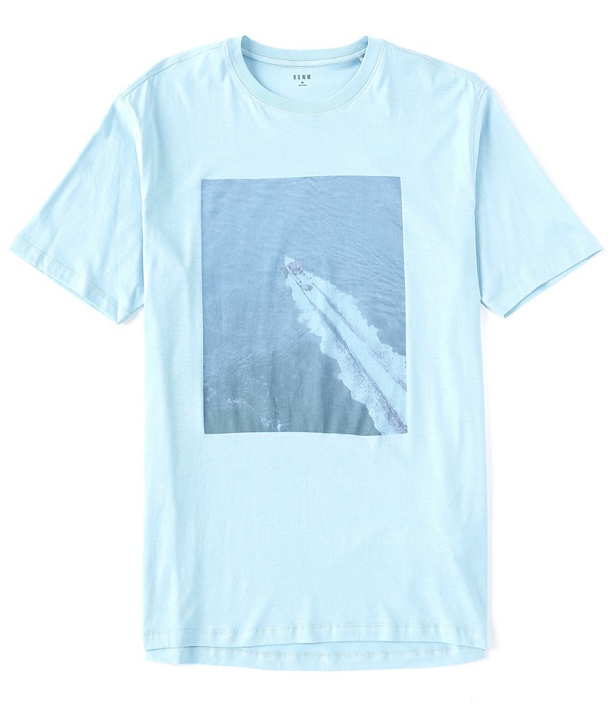 Rowm Short-Sleeve Boat Screen Printed Crew T-Shirt