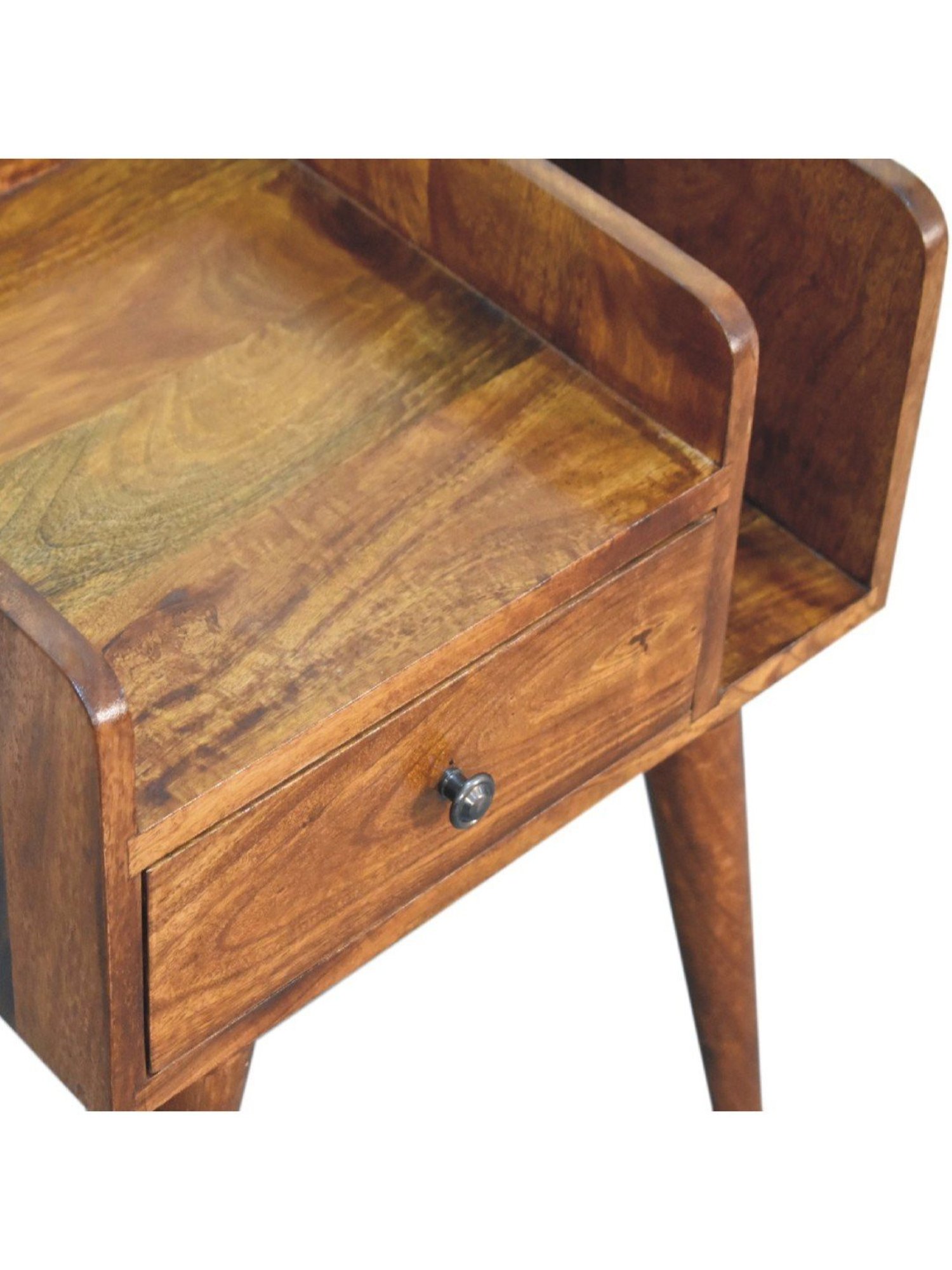 Sleepyhead Ally Teak Brown Sheesham Wood Bedside Table