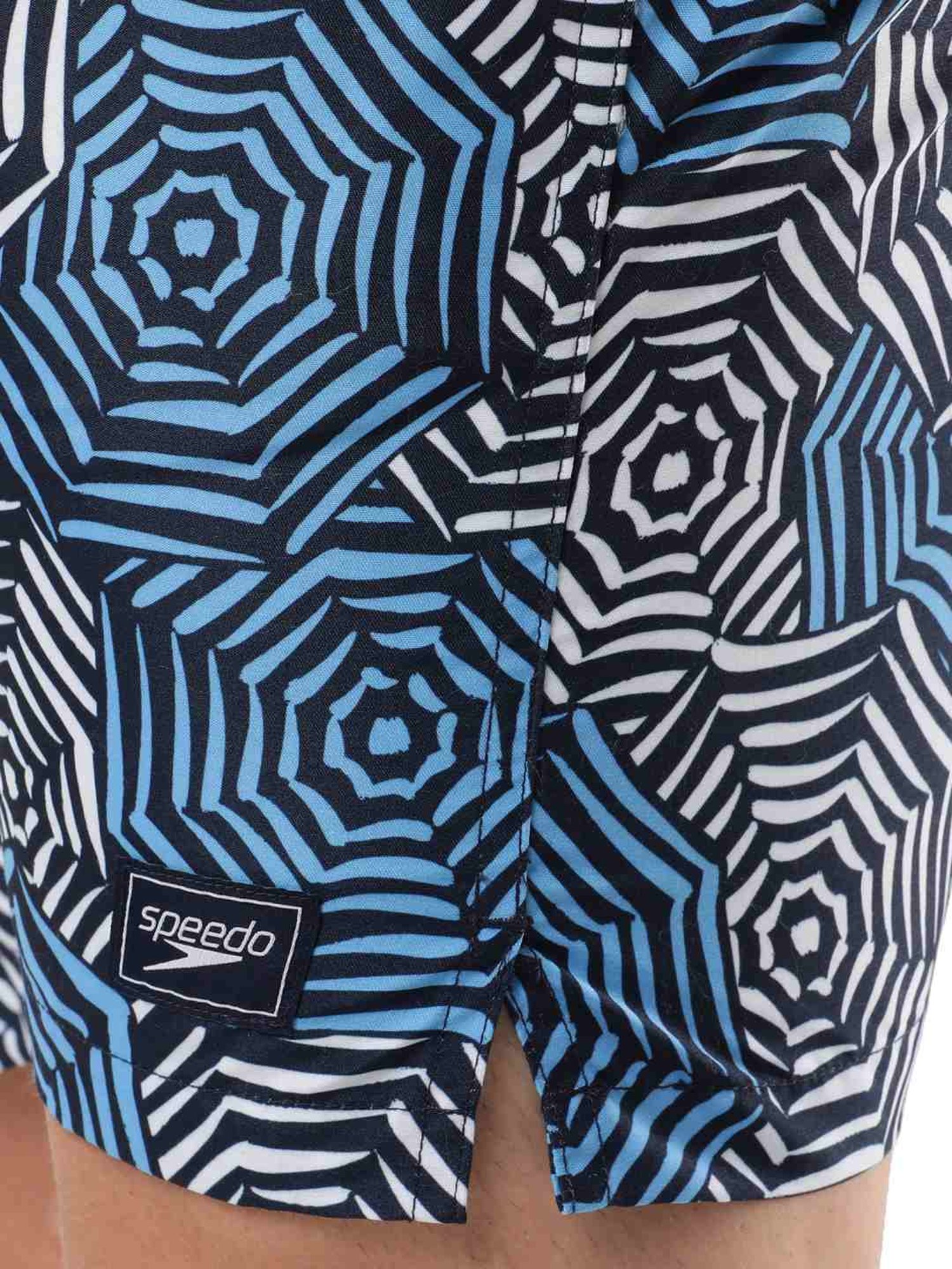 Speedo Pure Blue Regular Fit Printed Swim Shorts