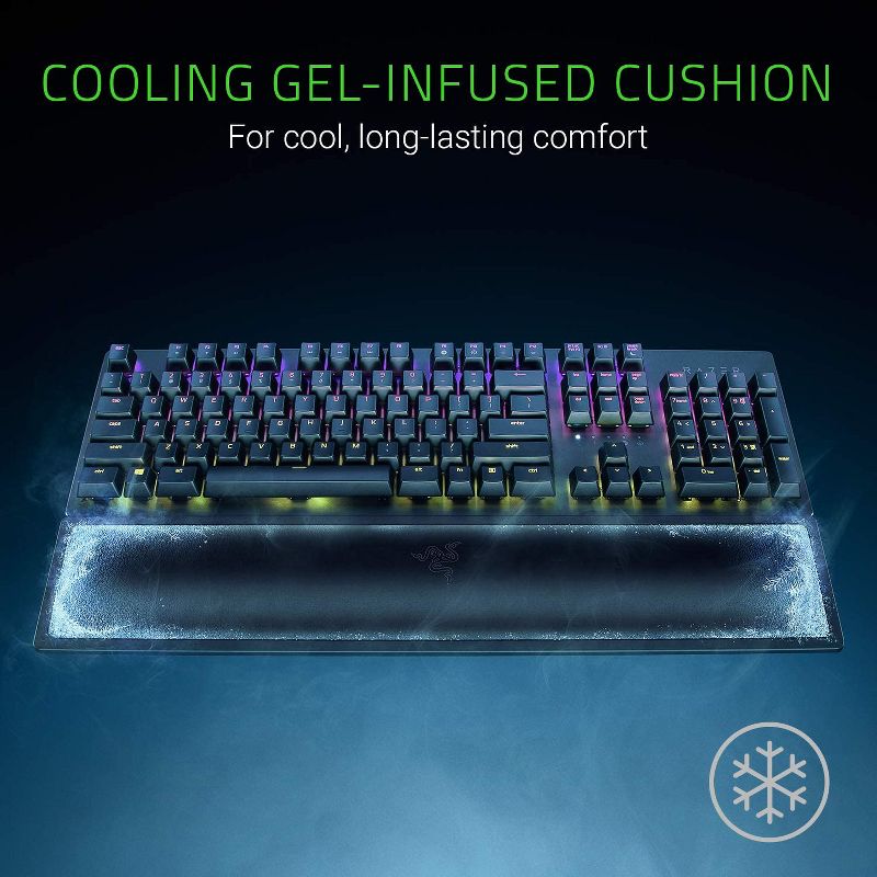 Razer Ergonomic Wrist Rest Pro For Full-Sized Keyboards Cooling Gel-Infused