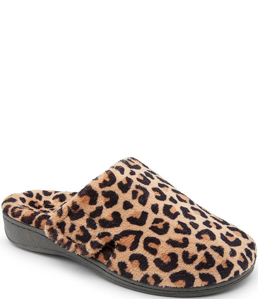 Vionic Gemma Leopard Print Slippers