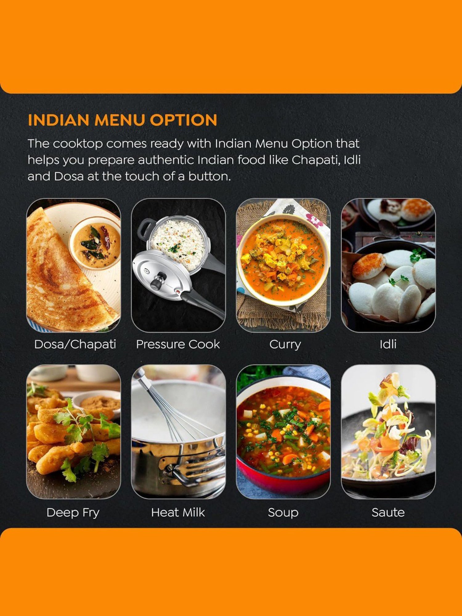 Prestige PIC 20 Neo Black Glass Induction Cooktop 1600W