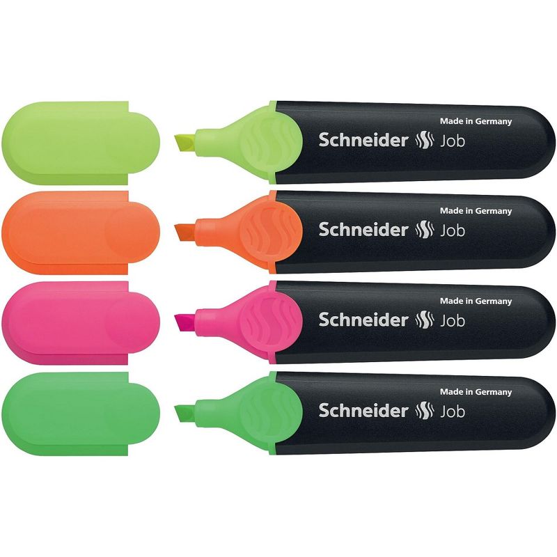 Stride Job Highlighter Chisel Tip 1 To 5mm 4/PK Multi 01500