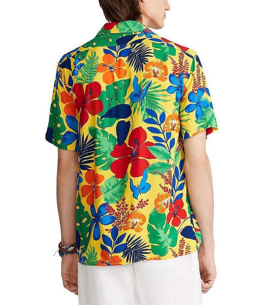Polo Ralph Lauren Tropical Print Short-Sleeve Woven Camp Shirt