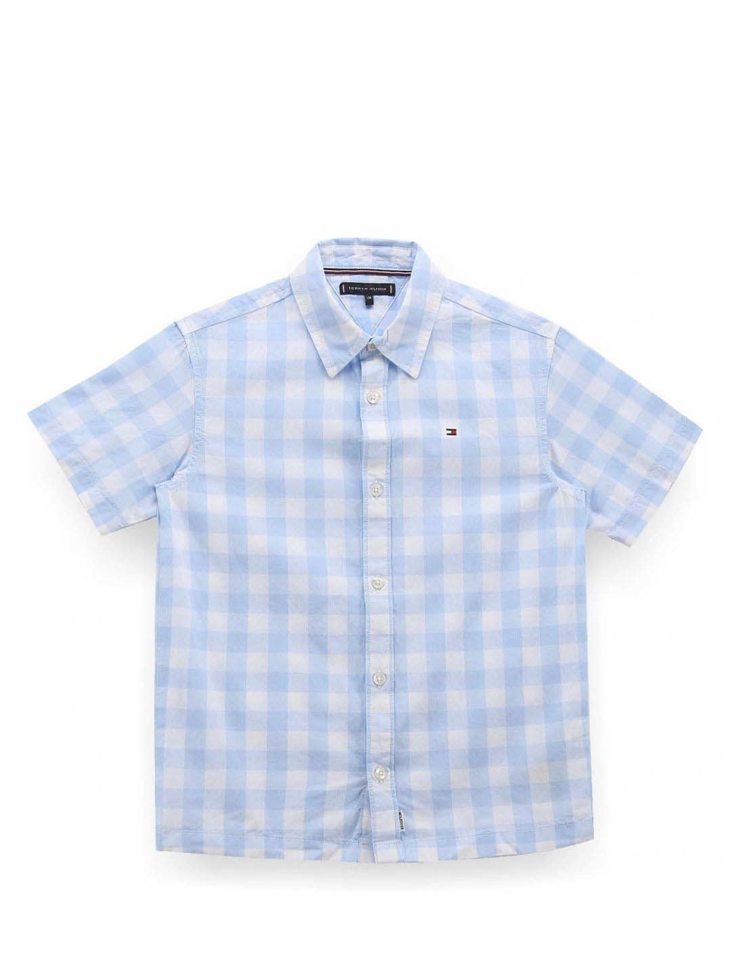 Tommy Hilfiger Boys White Solid Archive Fit Shirt