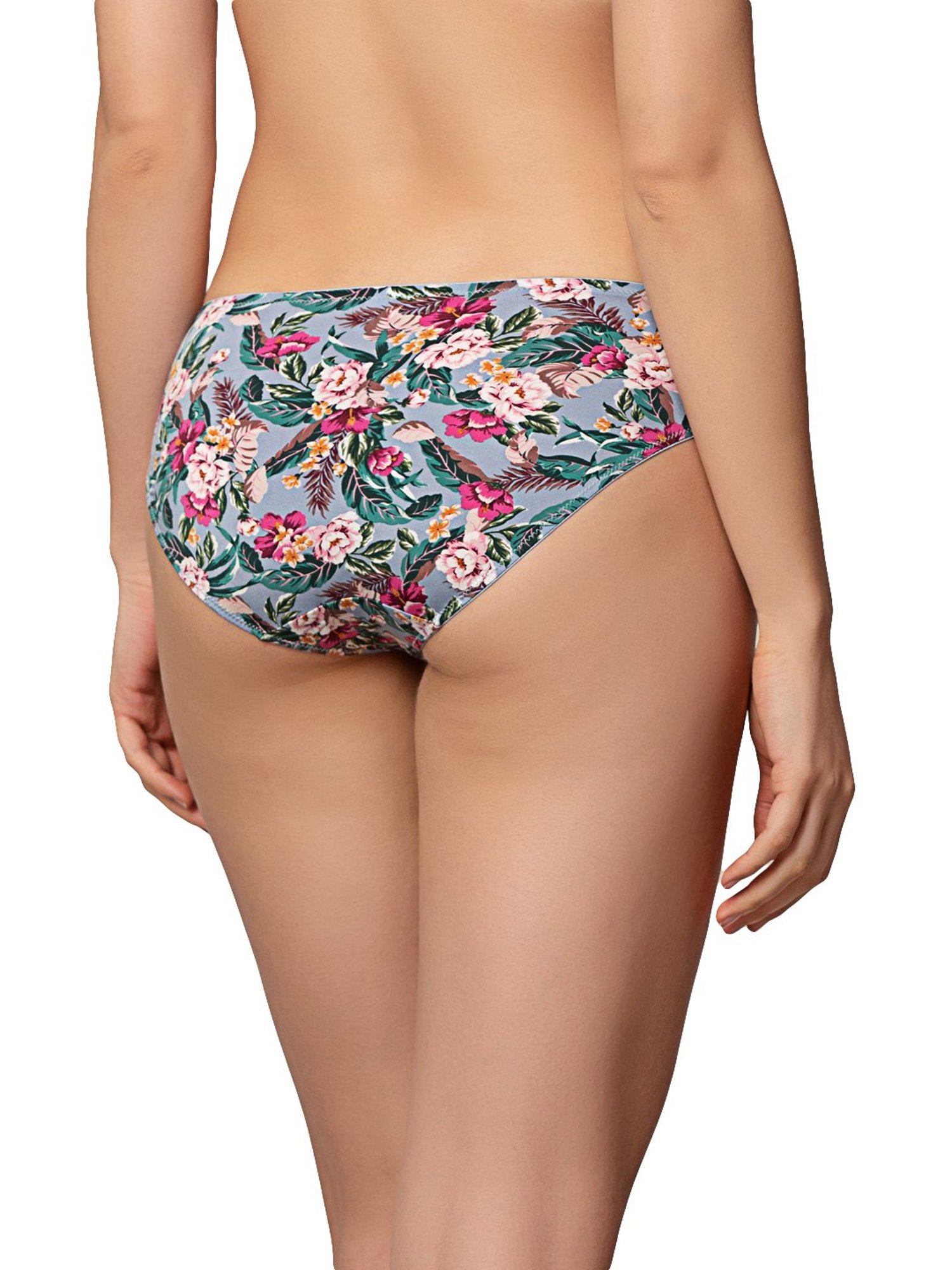 Triumph Blue Floral Hipster Panty