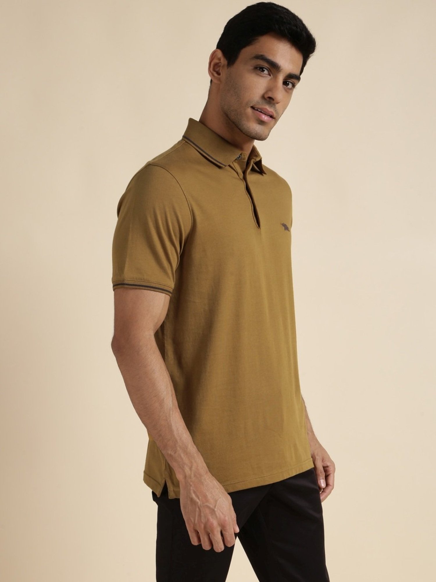 Andamen Green Regular Fit Polo T-Shirt
