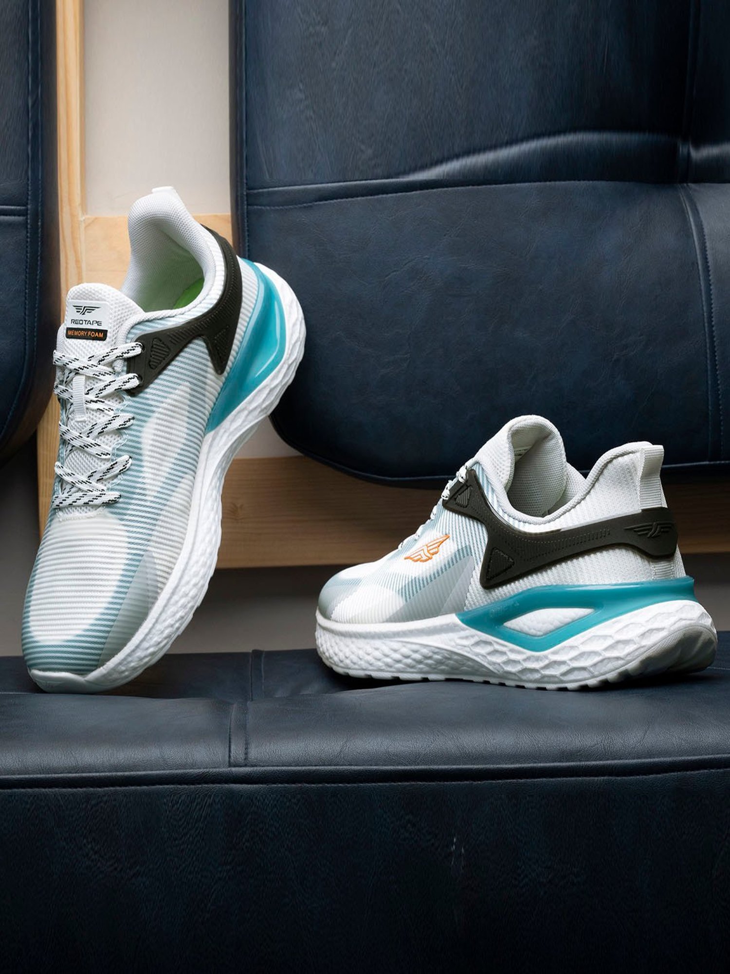 Red Tape Men's White Walking Shoes