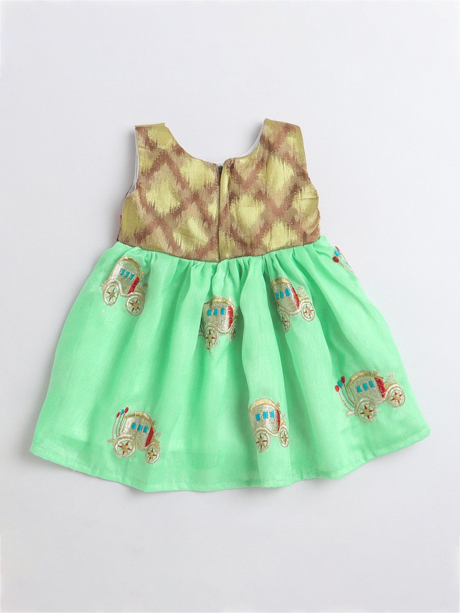 Pink Chick Kids Navy Solid Party Gowns