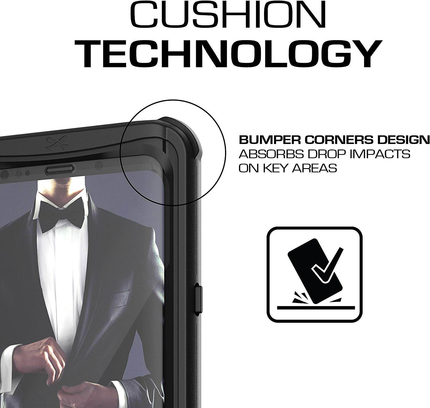 Ghostek Nautical Galaxy S9 Plus Waterproof Case with Screen Protector Slim Extreme Heavy Duty Protection Tough Shockproof Full Body Underwater Watertight Seal for 2018 Galaxy S9+ (6.2 Inch) - (Black)