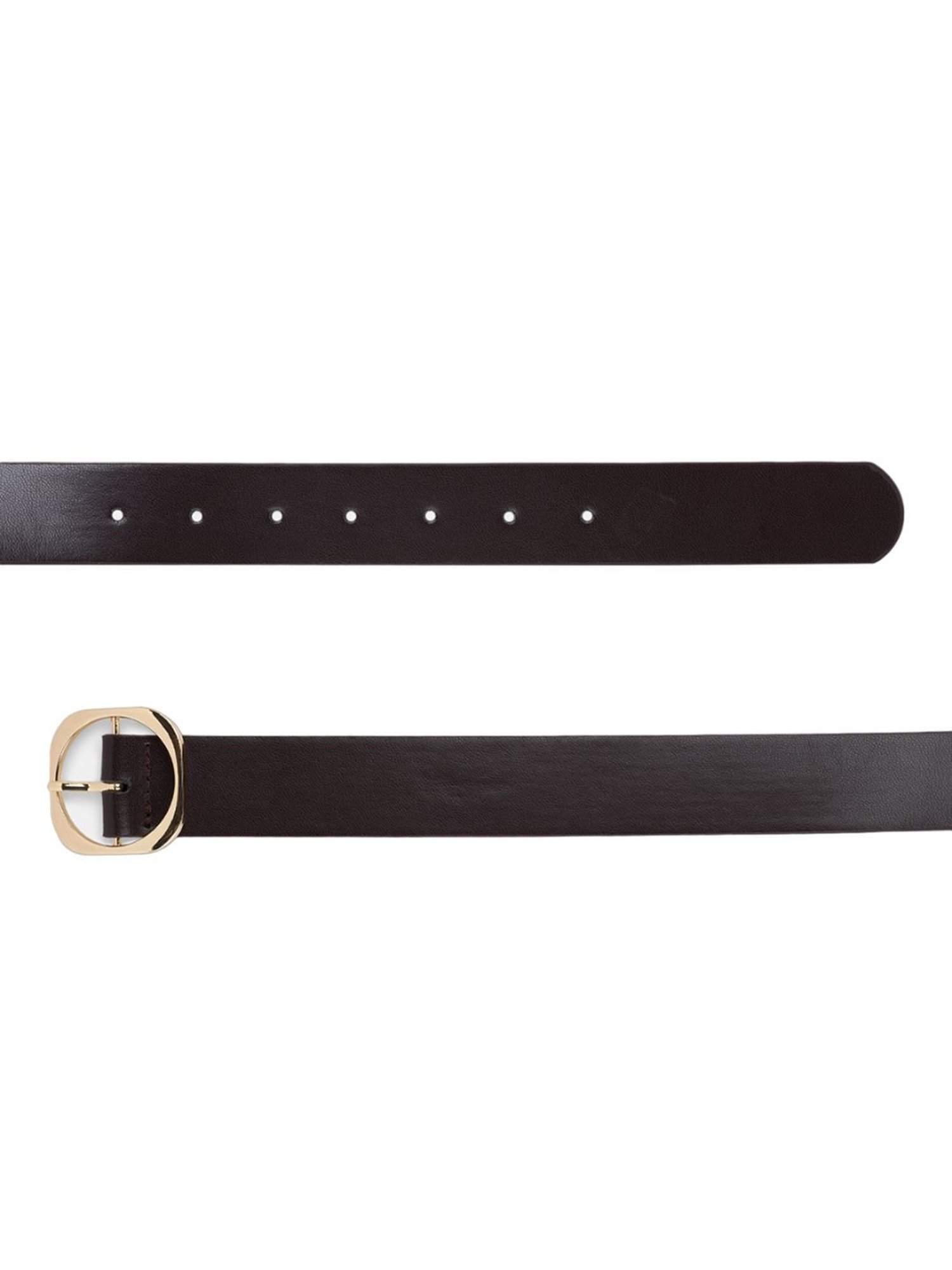 Hidesign Mariko Brown Solid Leather Narrow Belt