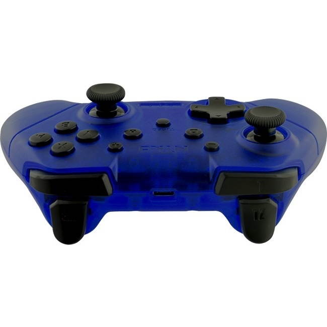 nyko wireless core controller  bluetooth pro controller alternative with turbo and android/pc compatibility for nintendo switch  blue