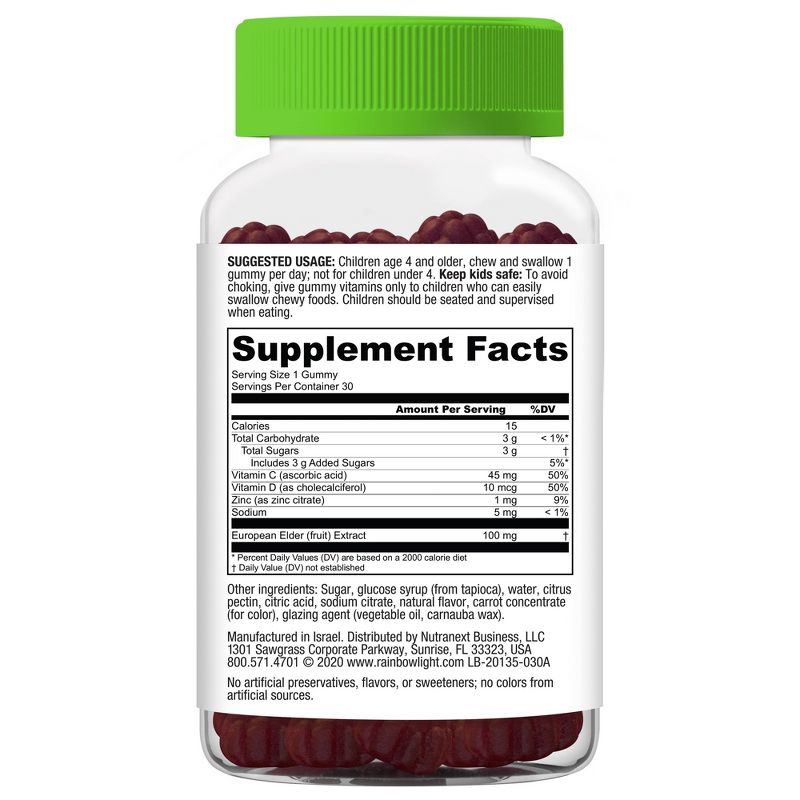 Rainbow Light Kid's Counter Attack Gummies - Elderberry - 30ct