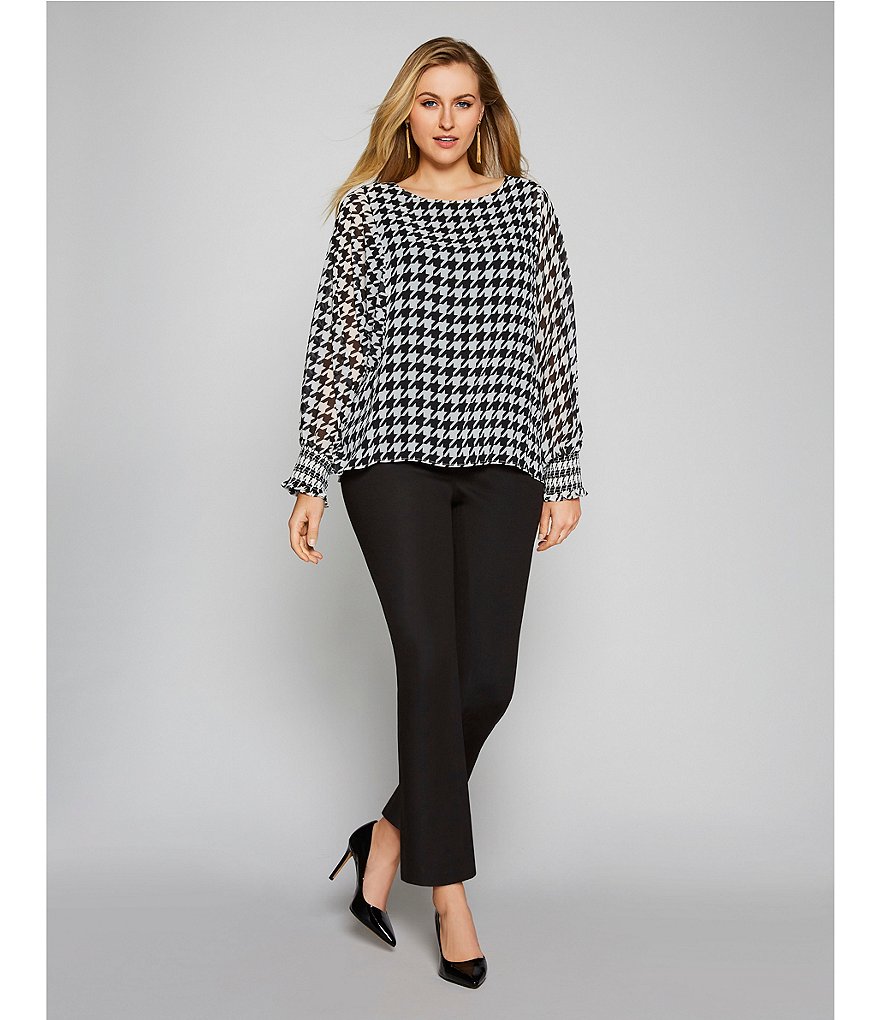 Vince Camuto Plus Front Zip Ankle Pant