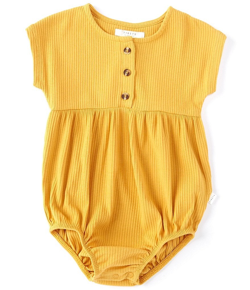Petit Lem Baby Girls 12-24 Months Ribbed Bubble Shortall