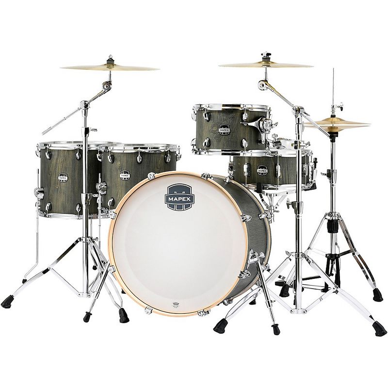 Mapex Mars Series 5-Piece Crossover Shell Pack with 22" Bass Drum Dragonwood Chrome