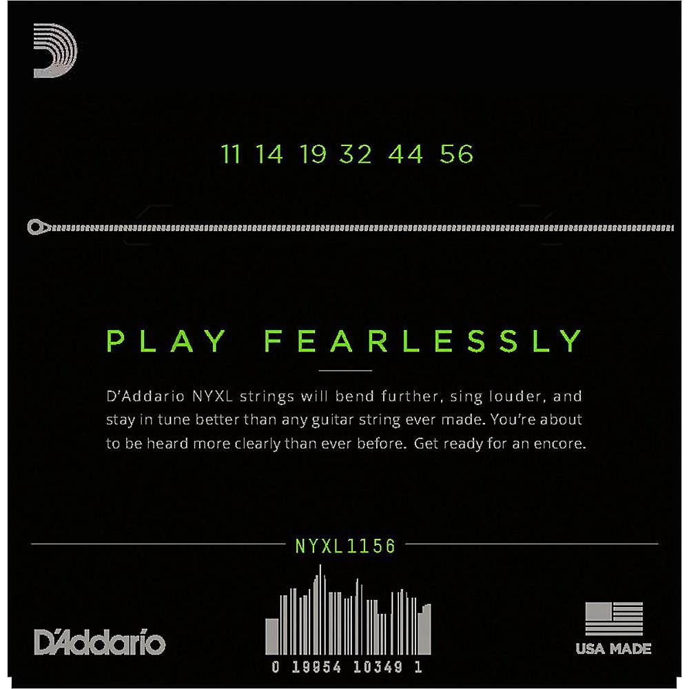 D'Addario NYXL1156 Medium Top/Extra Heavy Bottom Electric Guitar Strings
