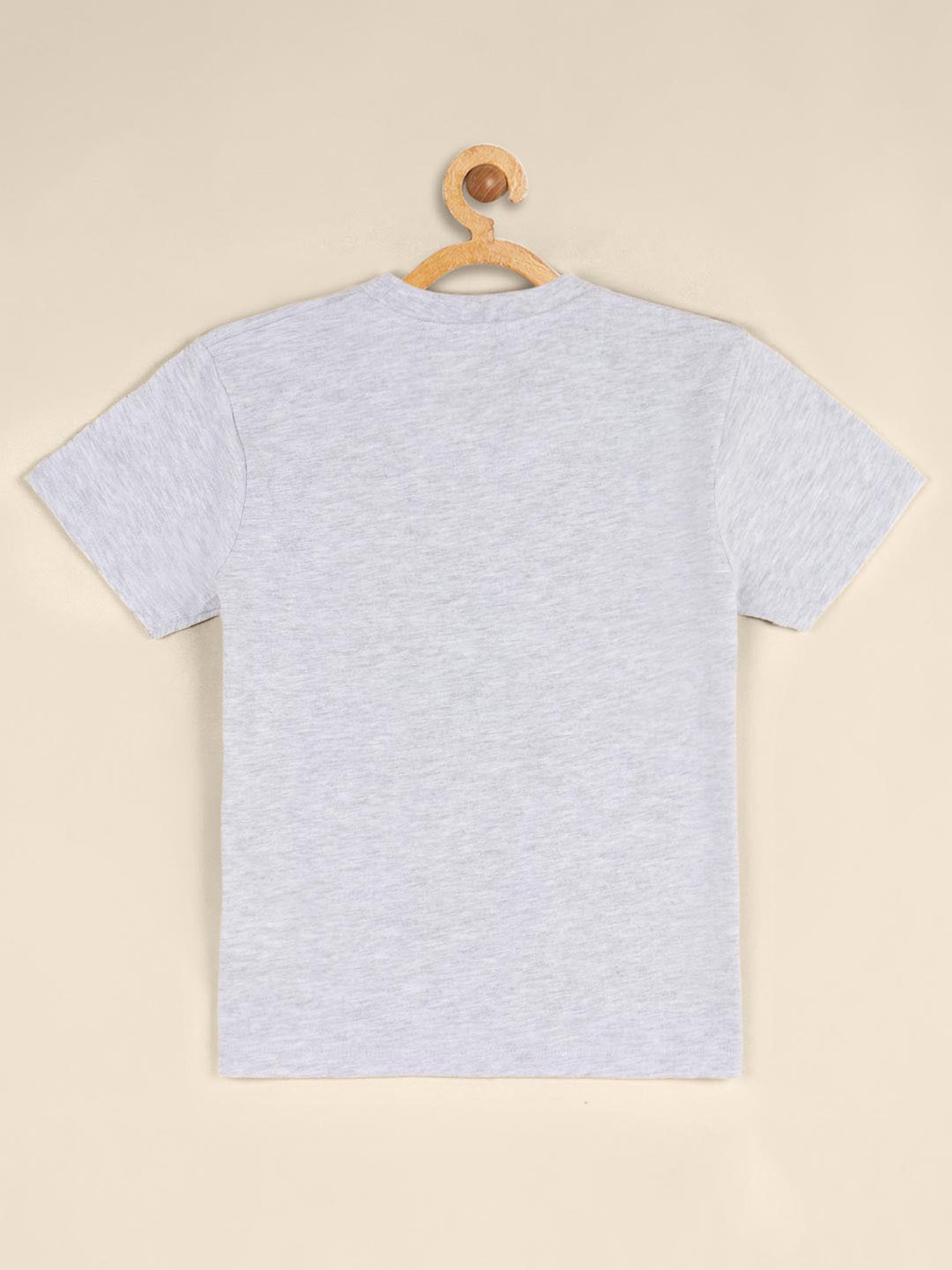 Kidsville Grey Printed T-Shirt