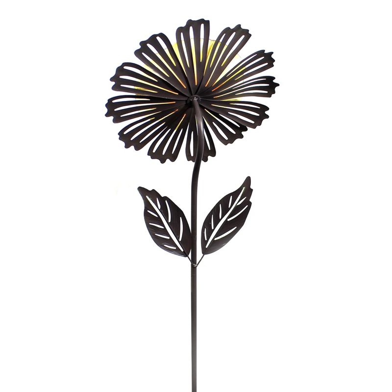 Home & Garden 49.0" Yellow Cosmo Flower Stake Yard Decor Regal Art & Gift  -  Decorative Garden Stakes