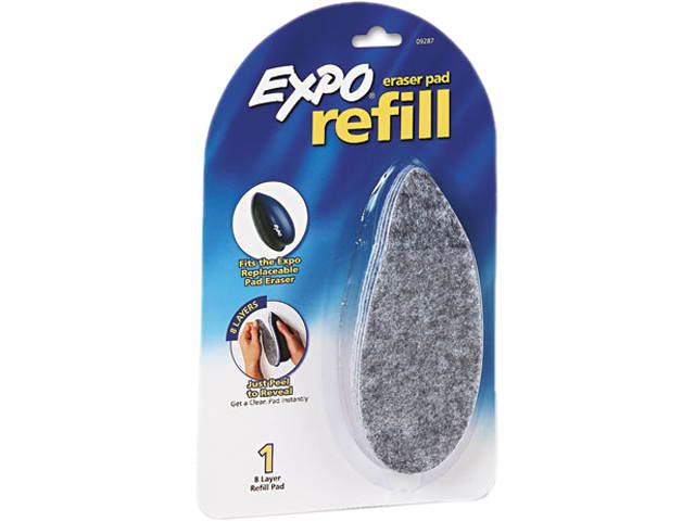 EXPO 9287KF Dry Erase Precision Point Eraser Refill Pad, Felt, 2 1/4"w x 6"d