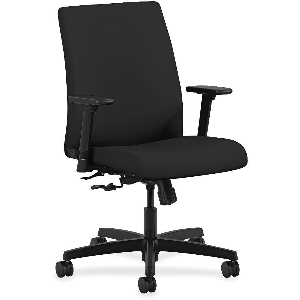 HON Ignition Low-Back Task Chair - Fabric Black Seat - Black Frame - 27.5" Width x 36" Depth x 41" Height  HONIT105CU10