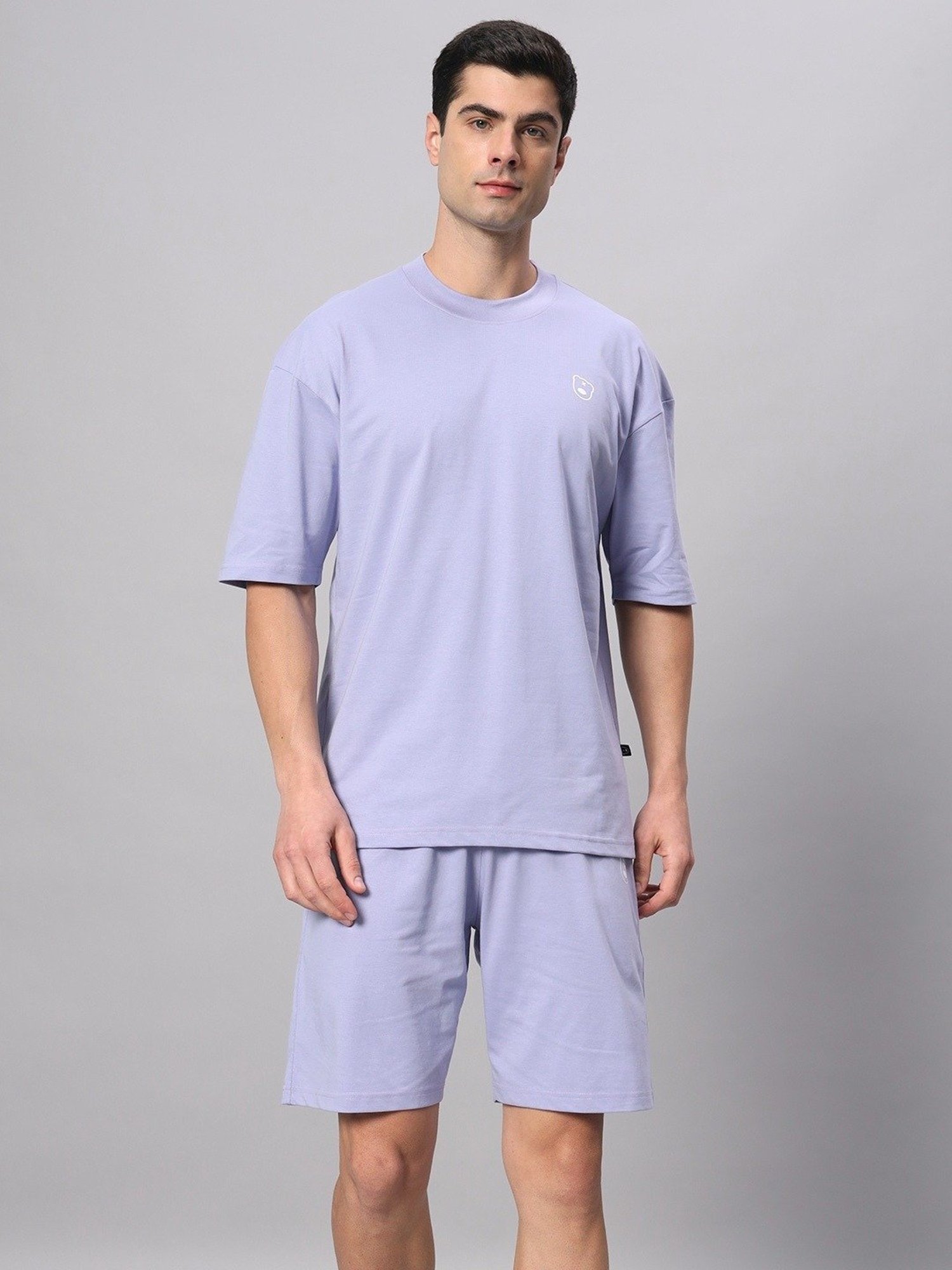 Griffel Lavender Cotton Loose Fit Co-Ord Set