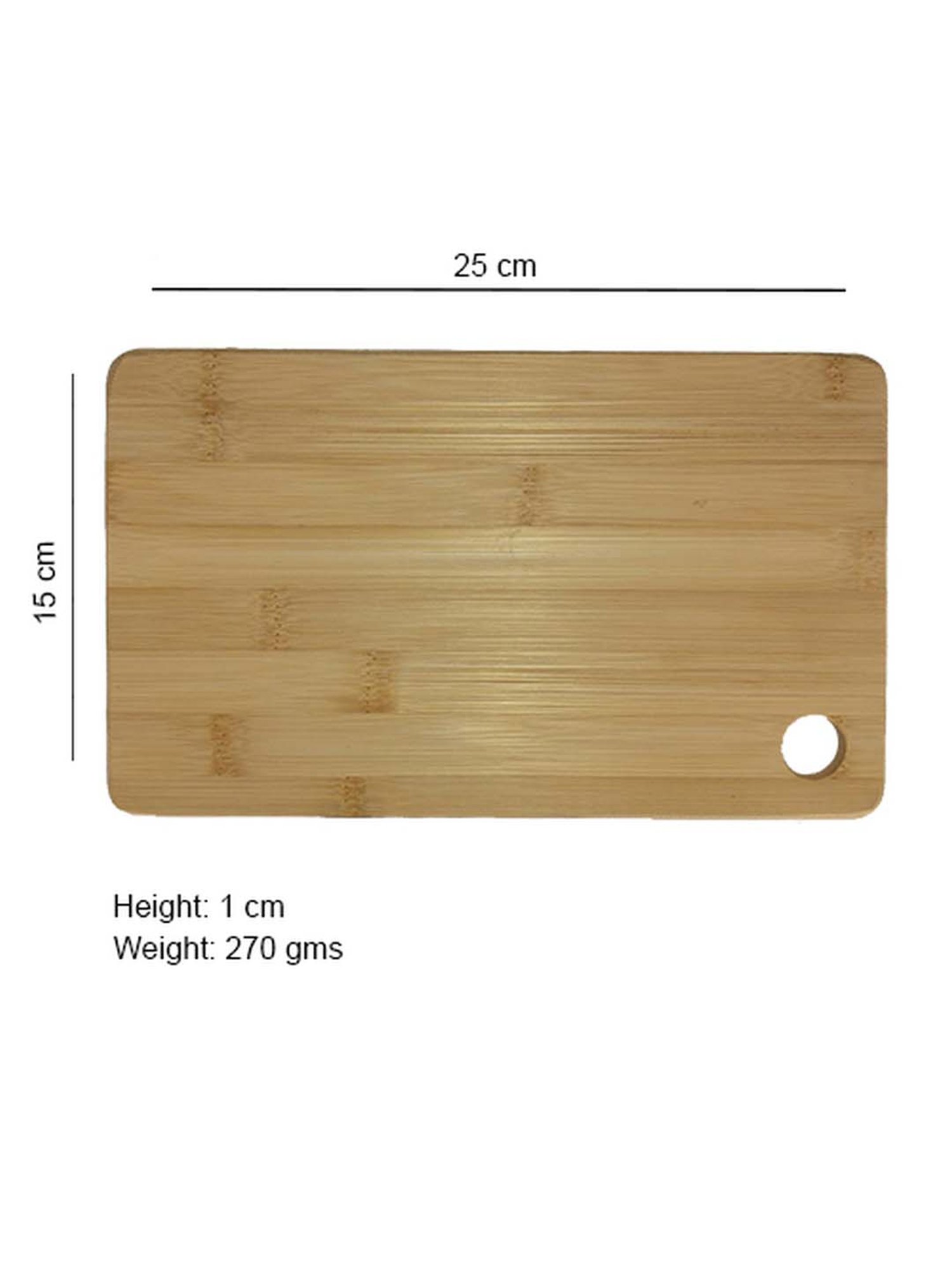 Crayton Beige & Brown Bamboo Chopping Board - Set of 1