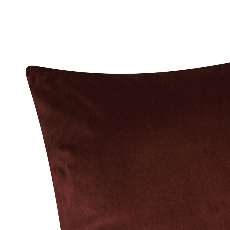 Jazzy Stripes Satin Square Throw Pillow Dark Red - Edie @ Home