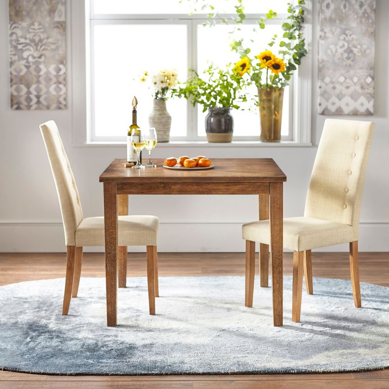 3pc Carmen Dining Set Beige - Lifestorey