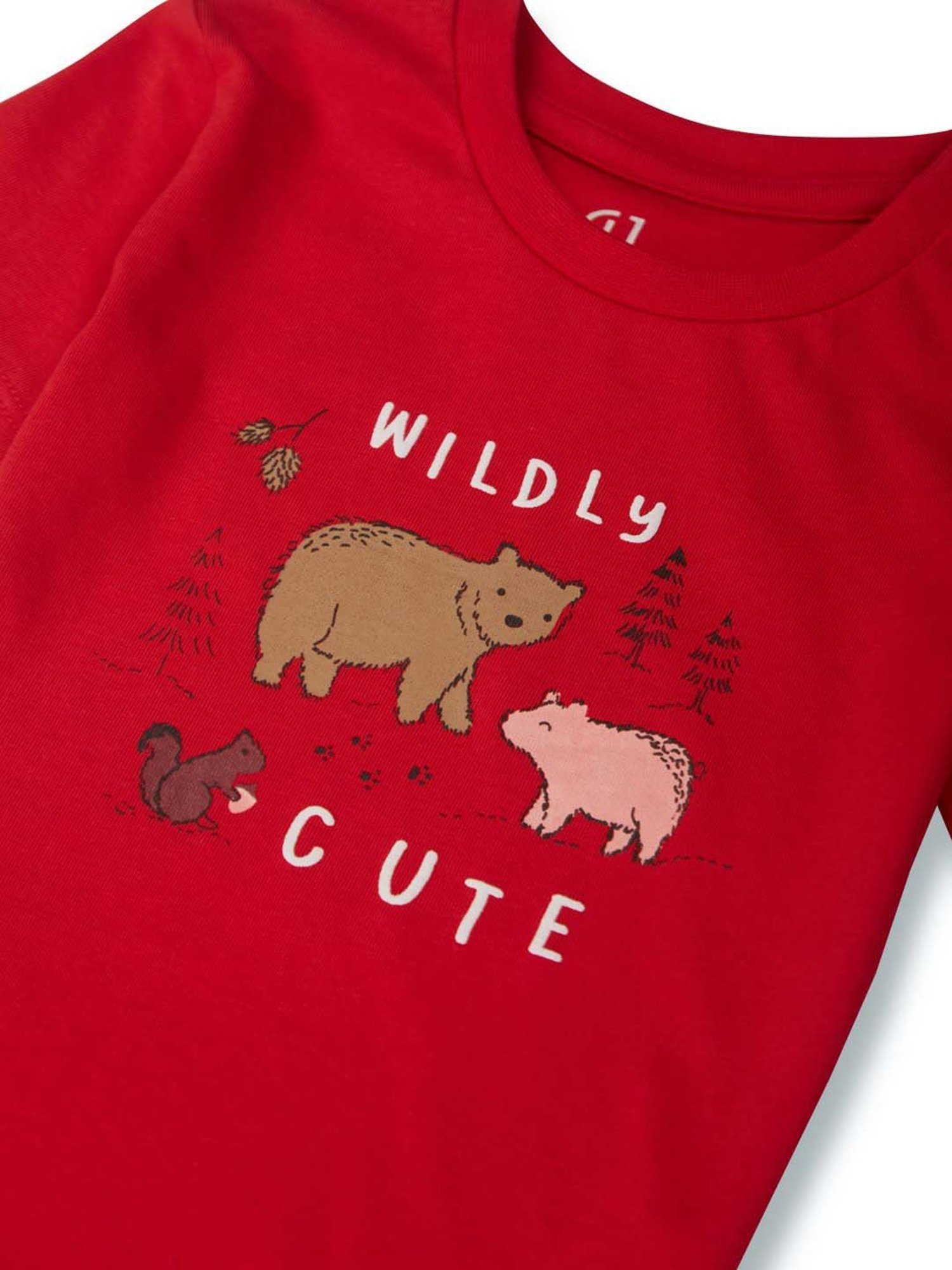 GJ baby Kids Red Printed T-Shirt