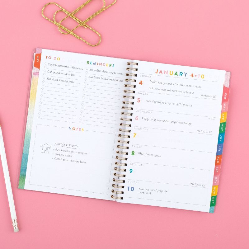 2021 Planner 5.5" x 8.5" CYO Watercolor Wash - Atlantic-Pacific