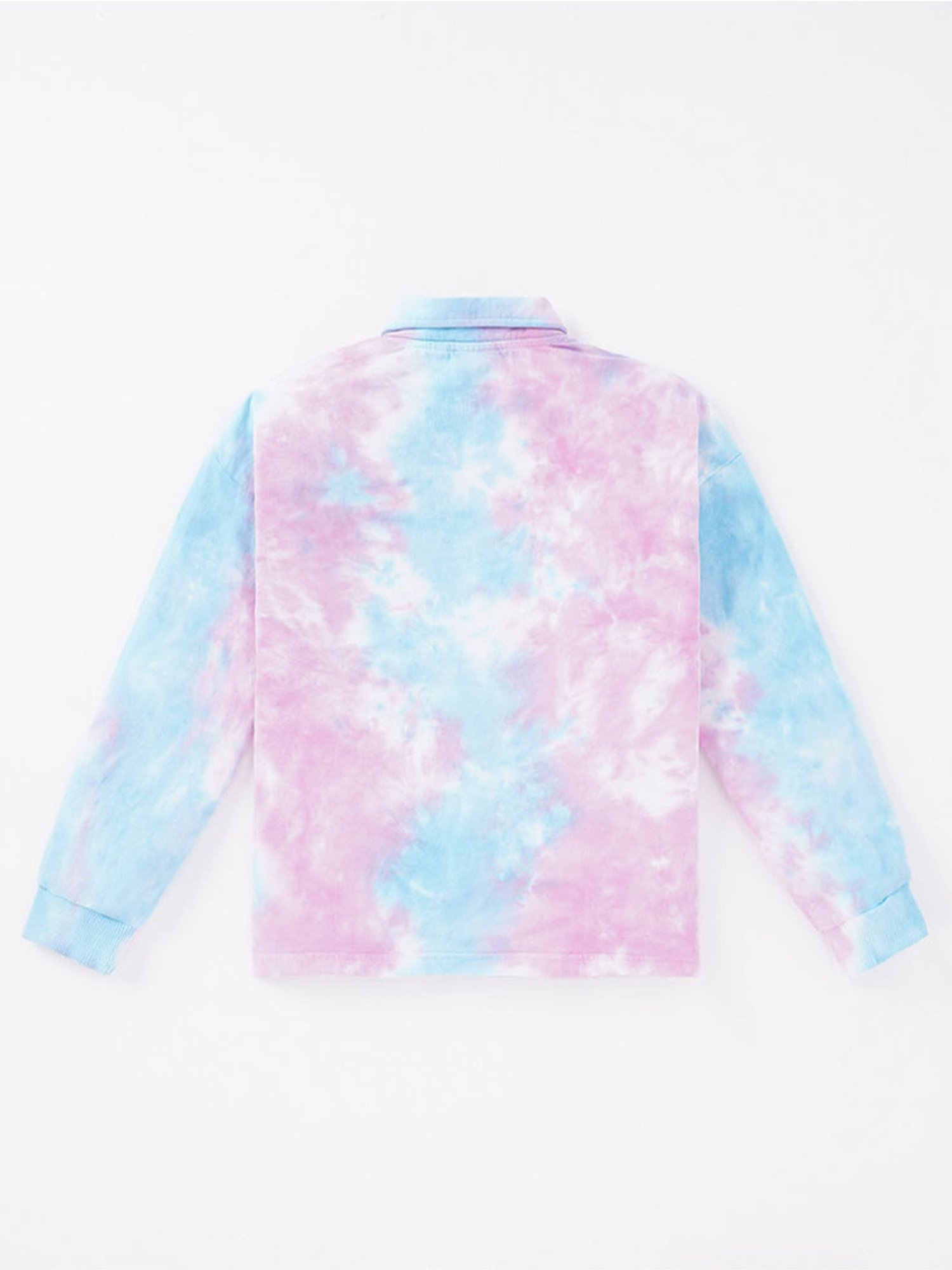 Edheads Kids Blue & Pink Cotton Ombre Full Sleeves Sweatshirt Set