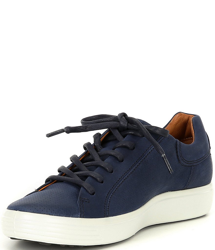 ECCO Men's Soft 7 Street Lace-Up Perforated Sneakers